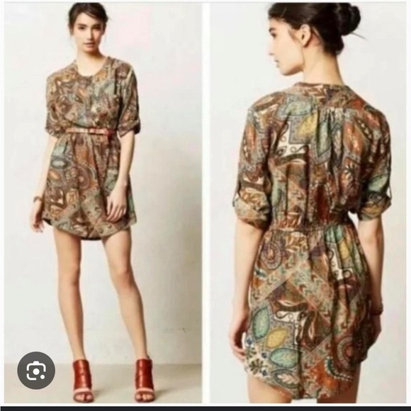 Anthropologie Holding Horses Short Tunic Dress size 12 - Picture 5 of 5